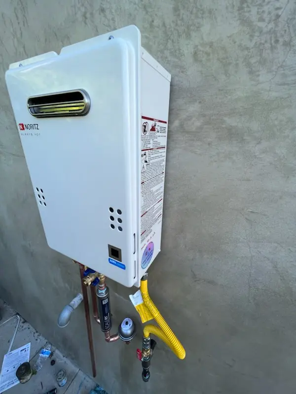 Tankless water heater installation for Highland Forest homes