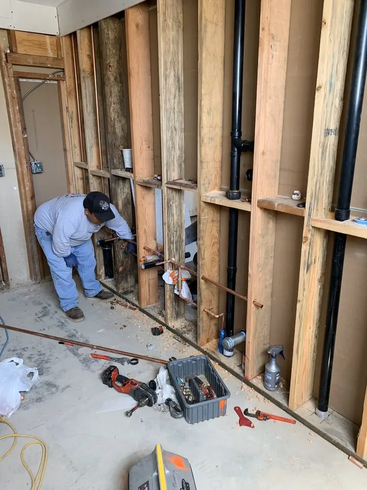 Commercial rough-in plumbing for Water Heater Replacement in Highland Forest